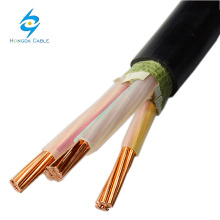 Cable eléctrico del PVC del cable de cobre de 3 bases 10mm2 3x16mm2